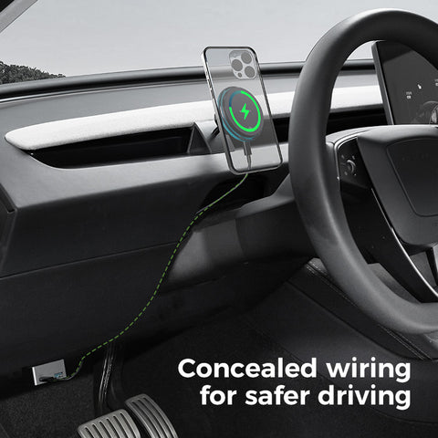 Qi2 Movable Phone Holder for Tesla Model Y 2025 / Model 3 2024