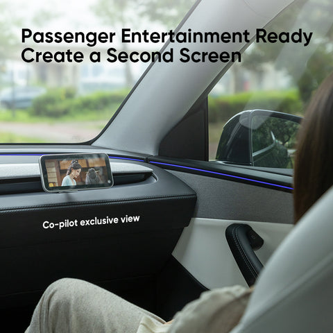 Transparent Magnetic Phone Holder For Tesla Model 3 2024 / Model Y 2025