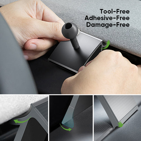 Transparent Magnetic Phone Holder For Tesla Model 3 2024 / Model Y 2025